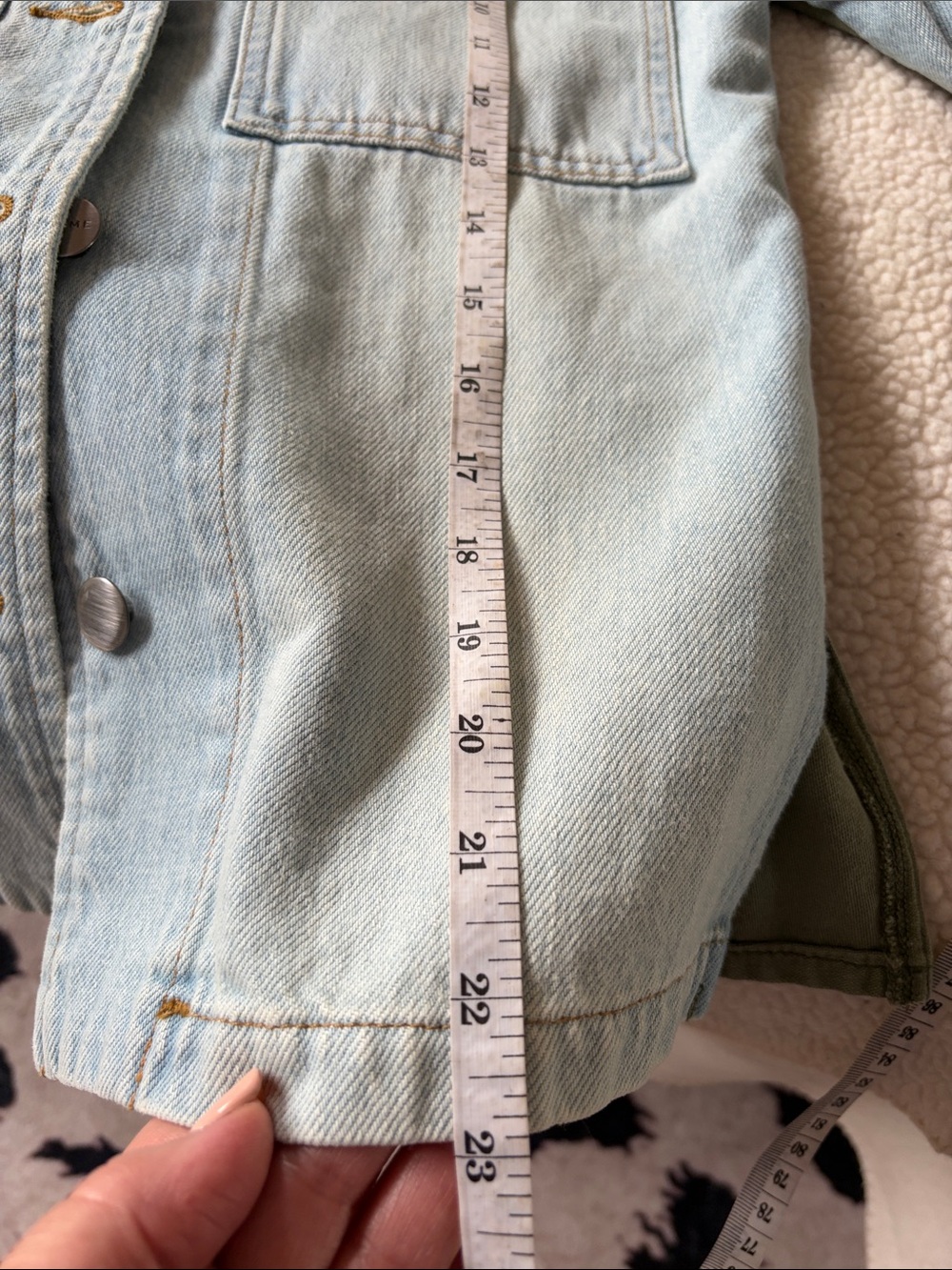 FRAME Mixed Media Denim Utility Jacket NWT XS - Picture 6 of 6